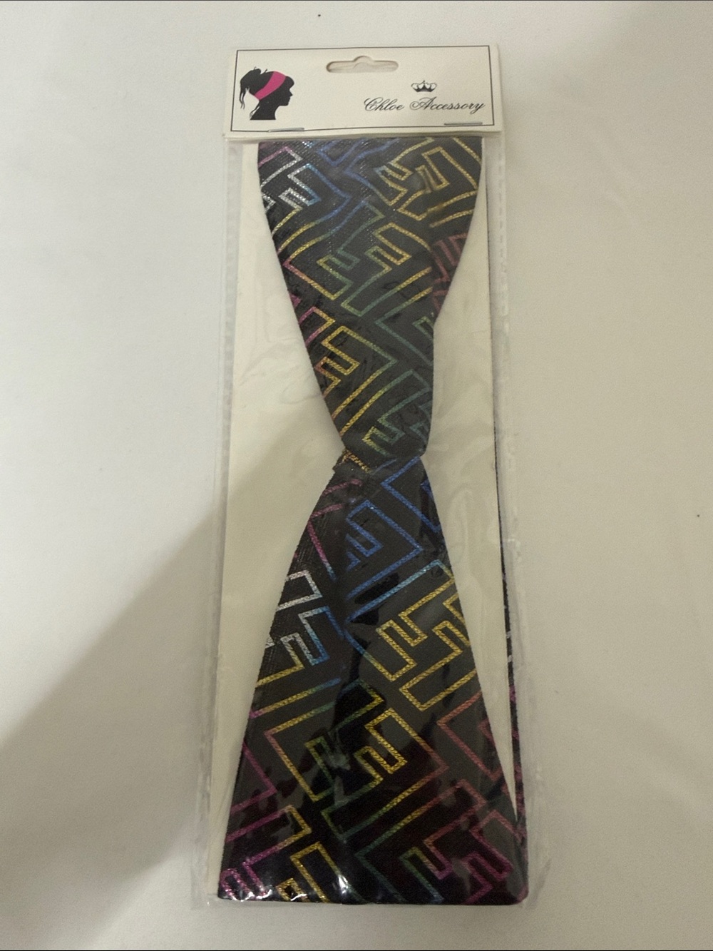 Head scarf geometric pattern headband